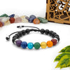 🌀 Equilibra tu energía y eleva tu vida - Pulsera 7 Chakras con Minerales Enérgeticos.
